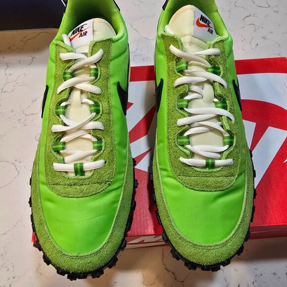 Nike Air Max Waffle SP Shoes Action Green Black FV6946-301 Men's Size 10 NEW - Picture 1 of 16